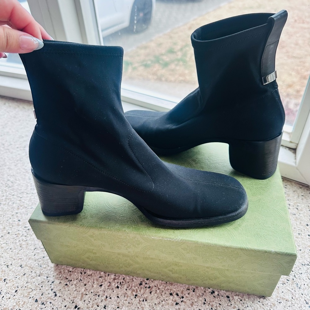 GUCCI Nylon Sock Ankle Boots